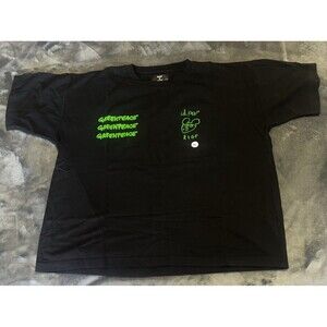 Medium Lil Peep Shirt Greenpeace Rose In Good Faith BLACK